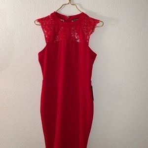 Express Red Mini Dress NWT